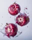 Placeholder: pomegranate are refracted under water