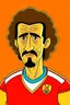 Placeholder: Nicholas Williams Spanish football player cartoon 2d