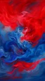 Placeholder: Painterly. Abstract. A violates in blue silk raiments. Anomalous red cloud issuing forth from the heart. Simple yet majestic