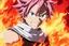 Placeholder: Natsu in 8k 2D anime fairy tail drawing style, fairy tail costum, close picture, fire, fantasy, neon, highly detailed, high details, detailed portrait, masterpiece,ultra detailed, ultra quality