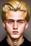Placeholder: Extremely rich 17 year old blonde guy portrait