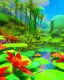 Placeholder: mystical venus fly trap, flowers, jungle, vibrant colours, impressionism, soft lighting. trees in background, dragonfly,