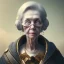 Placeholder: old lady character, ominous, waist up portrait, intricate, oil on canvas, masterpiece, expert, insanely detailed, 4k resolution, retroanime style, cute big circular reflective eyes, cinematic smooth, intricate detail , soft smooth lighting, soft pastel colors, painted Renaissance style