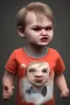 Placeholder: Dahmer toddler, full body, angry, bokeh, hyper realistic