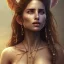 Placeholder: best quality, realistic lighting, masterpiece portrait of Penelope Cruz from pirates of the Caribbean, details, light dusting of freckles, shot from above, simple chain hauberk, warhammerVector art matte painting digital illustration 3D shading CryEngine Behance HD 3Delight