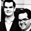 Placeholder: Creepy old photo of Jimmy carr with Alan carr