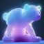 Placeholder: transparent multicolor crystal bear