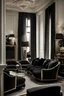 Placeholder: A luxurious company with black furniture and black décor