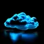 Placeholder: a blue glowing wifi cloud