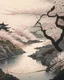 Placeholder: A serene, traditional Japanese scene, with a meandering river flowing through a picturesque landscape, and cherry blossoms gracefully falling from the trees. The composition is elegant and harmonious, with subtle, muted colors and delicate details, evoking a sense of timeless beauty.