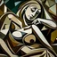 Placeholder: picasso abstract brown woman Neoclassicism lying