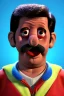 Placeholder: Waist up muppet Portrait, Nicolas maduro us muppet doll, Venezuelan president, tracksuit red blue and yellow, mustache, photo studio, red background, unreal engine 5, concept art, art station, ray tracing, lumen lighting, ultra detail, volumetric lighting, 3d.