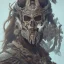 Placeholder: Symetry! portrait of skull headed warrior in the style of horizon zero dawn, machine face, intricate, elegant, highly detailed, digital painting, artstation, concept art, smooth, sharp focus, illustration, art by artgerm and greg rutkowski and alphonse mucha, 8k