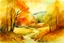 Placeholder: Autumn dream, beautiful landscape, rich earthy colors, watercolor