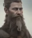 Placeholder: close-up portrait, Viking style, realistic, 8K, a Highly detailed face of a man, beard, long, sword