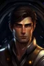 Placeholder: Galactic beautiful man commander Ship deep Brown eyed darkhaired