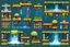 Placeholder: fountain tileset for 2d platformer with perspective view