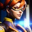 Placeholder: Ultra detailed fullbody Portrait in oil on canvas of overwatch character- sexy TRACER ,extremely detailed digital painting,ultrarealistic skin,intense stare, extremely detailed face, crystal clear eyes, mystical colors ,perfectly centered image, perfect composition, rim light, beautiful lighting,masterpiece ,8k, stunning scene, raytracing, anatomically correct, in the style of uncannyknack and Ohrai Noriyoshi and robert e howard and Steve Jung and Wizyakuza and Simon Bisley.