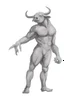Placeholder: The Minotaur a man with a bull's head