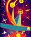 Placeholder: Vía Lactea (2007) Art by "Guillermo Pérez Villalta". Vivid colors contrasts in an impressive way. End of the roaring twenties of the twentieth century.