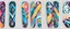 Placeholder: pattern for snow board max 6 colors