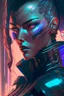 Placeholder: a cyberpunk woman warrior, Intense, Dark, Futuristic, Highly detailed, Digital painting, Artstation, Concept art, Dramatic Lighting, Sharp focus, Illustration, art by lois van baarle and rossdraws and artgerm and sakimichan, augmented reality, holographic interface