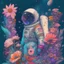 Placeholder: "floral astronaut" hand-drawn digital art, flowers everywhere, colorful garden, beautiful galaxy, REALISTIC, anime, 4k, high resolution, full details, 2560x1600