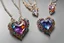 Placeholder: Coloured glass heart necklace and earring set with gemstones, glittering metal stems and gemstone leaves sharp focus elegant extremely detailed intricate very attractive beautiful dynamic lighting fantastic view crisp quality exquisite detail gems and jewels S<AI in sunshine Weight:1 Professional photography, bokeh, natural lighting, canon lens, shot on dslr 64 megapixels sharp focus Weight:0.9