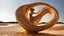 Placeholder: dancing sculpture of a wind-blown sand lady (made of sandstone):1.7; amazing reflections, wonderful textures, perfect skin, circular swoosh, dynamic, cinematic, dramatic, cam in motion, swirl dynamics, deep low angle, Katsuhiro Otomo style, summer heat, vivid sand and orange colors, bright tone, sharp shadows, black outlines, ultra detailed, extremely intricate, immersed in motion