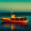 Placeholder: fullbody Drawing of 'sketch of fishermen smallboat',intricate detail,andrea bonelli,Kilian Eng,Ohrai,evan lee,Aleksandr Sidelnikov,KyuYong Eom,three quarters frontal aerial view,toned colors,16k