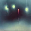 Placeholder: photographic camera in abstract style. fog and smoke in atmosphere. bokeh, lens flare. Dark mood. Dripping paint. oil on canvas, high detailed. beksinski