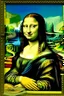 Placeholder: Mona Lisa with piggy press painted by Van Gogh