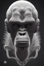 Placeholder: ape alien, head,8 eyes, evil, 8k, with hairs, finely detailed, photo realistic, HR Giger style