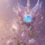 Placeholder: one big crystal subtle flower in a galactic ambiance with a beautiful fairy, transparent petals, delicate colors, in the foreground, full of details, smooth，soft light atmosphere, light effect，vaporwave colorful, concept art, smooth, extremely sharp detail, finely tuned detail, ultra high definition, 8 k, unreal engine 5, ultra sharp focus