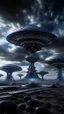 Placeholder: futuristic base of aliens in the sky