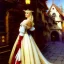Placeholder: fullbody portrait 'beautiful blonde busty medieval woman on street in medieval city',corset,painting by gaston bussiere, greg rutkowski, yoji shinkawa, yoshitaka amano, tsutomu nihei, donato giancola, tim hildebrandt, oil on canvas, cinematic composition,sharp image, extreme detail,((fit full head inside picture)),32k