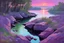 Placeholder: purple sky, rocks, sci-fi, lake, friedrich eckenfelder and henry luyten impressionism paintings