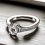 Placeholder: hidden halo engagement ring