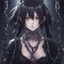 Placeholder: dark anime girl with a chains