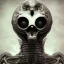 Placeholder: old alien, hr giger, scary, steam punk, realistic, made in octane, cinematic, ultra-realistic, extremely detailed octane rendering, 8K, VRAY Super Real ar 2:3, dof photorealistic futuristic 50mm lens hard lighting dark gray tintype photograph, realistic lighting, sepia color