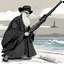 Placeholder: [illustration by Charles Bukowski] the Grand Ayatollah Ali Khamenei has the biggest gun over the strait of Ormuz (A Better Tomorrow, The Killer, Hard-Boiled) he takes it from under his robe