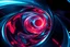 Placeholder: Futuristic Glass & Light Vortex High-end abstract digital artwork featuring smooth, metallic, and glassy curved shapes swirling into a central vortex. Vibrant red and orange glowing light emanates from the center, casting a warm radiance against deep indigo and black tones. Sleek reflective surfaces, intricate geometric twists, and a dynamic sense of motion. Cinematic sci-fi aesthetic.