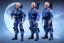 Placeholder: Mike Pence as G.I. Joe toy Doll figure With a pistol space force Blue fabric uniform, black Moonboot