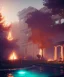 Placeholder: ancient greece, soft, floral, vibrant, led, water, bonfire, cool cinematic lighting, octane render, ambiance, unreal engine