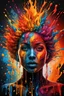 Placeholder: Explosion of colors, Line Art, Black Background, Ultra Detailed Artistic, Detailed Gorgeous Face, Natural Skin, Water Splash, Colour Splash Art, Fire and Ice, Splatter, Black Ink, Liquid Melting, Dreamy, Glowing, Glamour, Glimmer, Shadows, Oil On Canvas, Brush Strokes, Smooth, Ultra High Definition, 8k, Unreal Engine 5, Ultra Sharp Focus, Intricate Artwork Masterpiece, Ominous, Golden Ratio, Highly Detailed, photo, poster, fashion, illustration