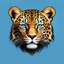 Placeholder: Logo vectorial de Leoparman, vista frontal, calidad ultra, hiperdetallado, 8k, 3d, colores complementarios, cielo azul