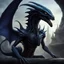 Placeholder: alien xenomorph as a disney dragon