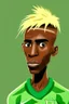 Placeholder: Victor Osimhen Nigerian football player ,cartoon 2d