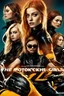 Placeholder: Poster for an action film called "The Motorbike Girls" starring Katherine McNamara, Margot Robbie and Georgia Henshaw wearing skin-tight leather catsuits.