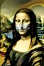 Placeholder: mona lisa med ansigtsmaske